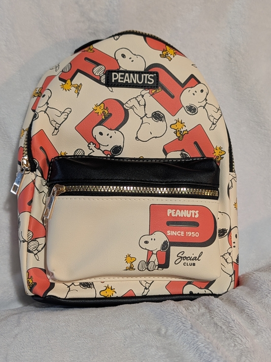 Peanuts Handbags - Peanuts Snoopy & Woodstock "Since 1950 Social Club" Mini Backpack